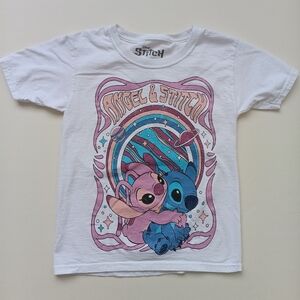 Disney Lilo and Stitch Stitch and Angel Kids Size Cartoon T-Shirt